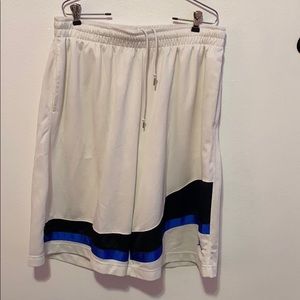 White Jordan basketball shorts size XXL
